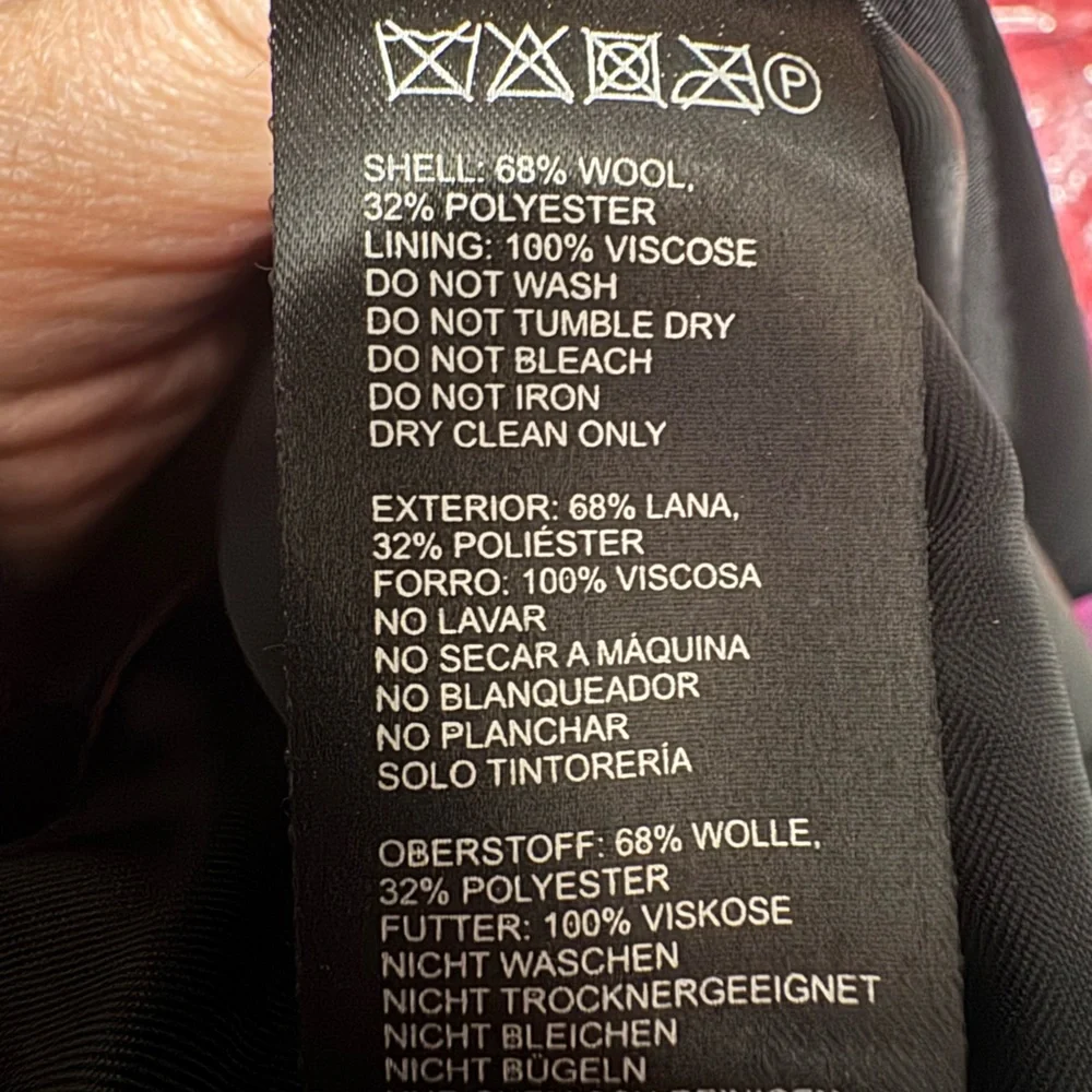 Anthropologie size 6 wool blend winter long coat, brand new with tags,never worn - Picture 3 of 4